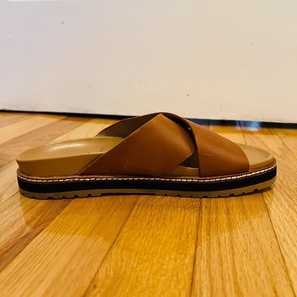 MADEWELL The Dayna Lugsole Slide Sandal in Leather Size 7.5 in EUC - Picture 7 of 16